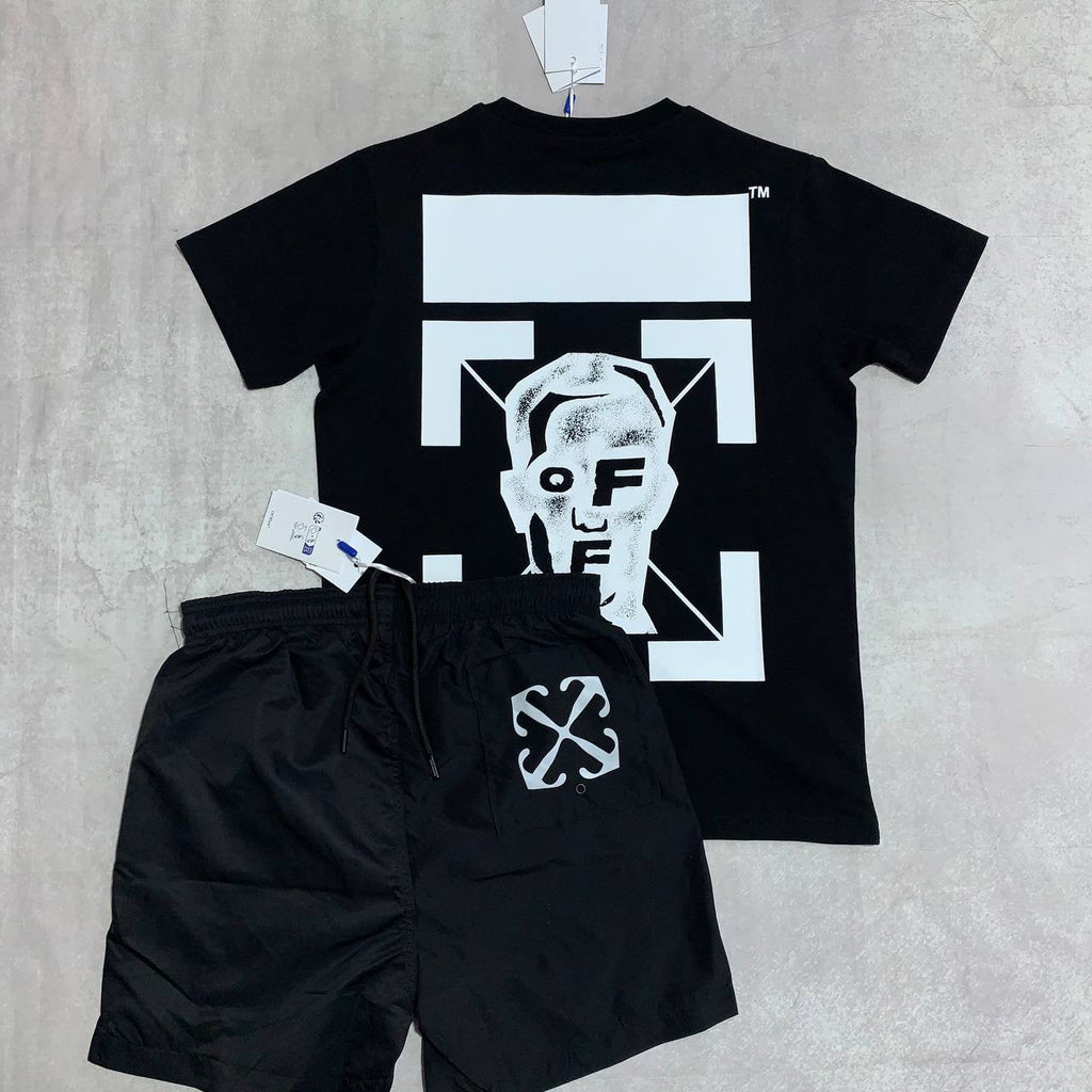 X WHITE short set