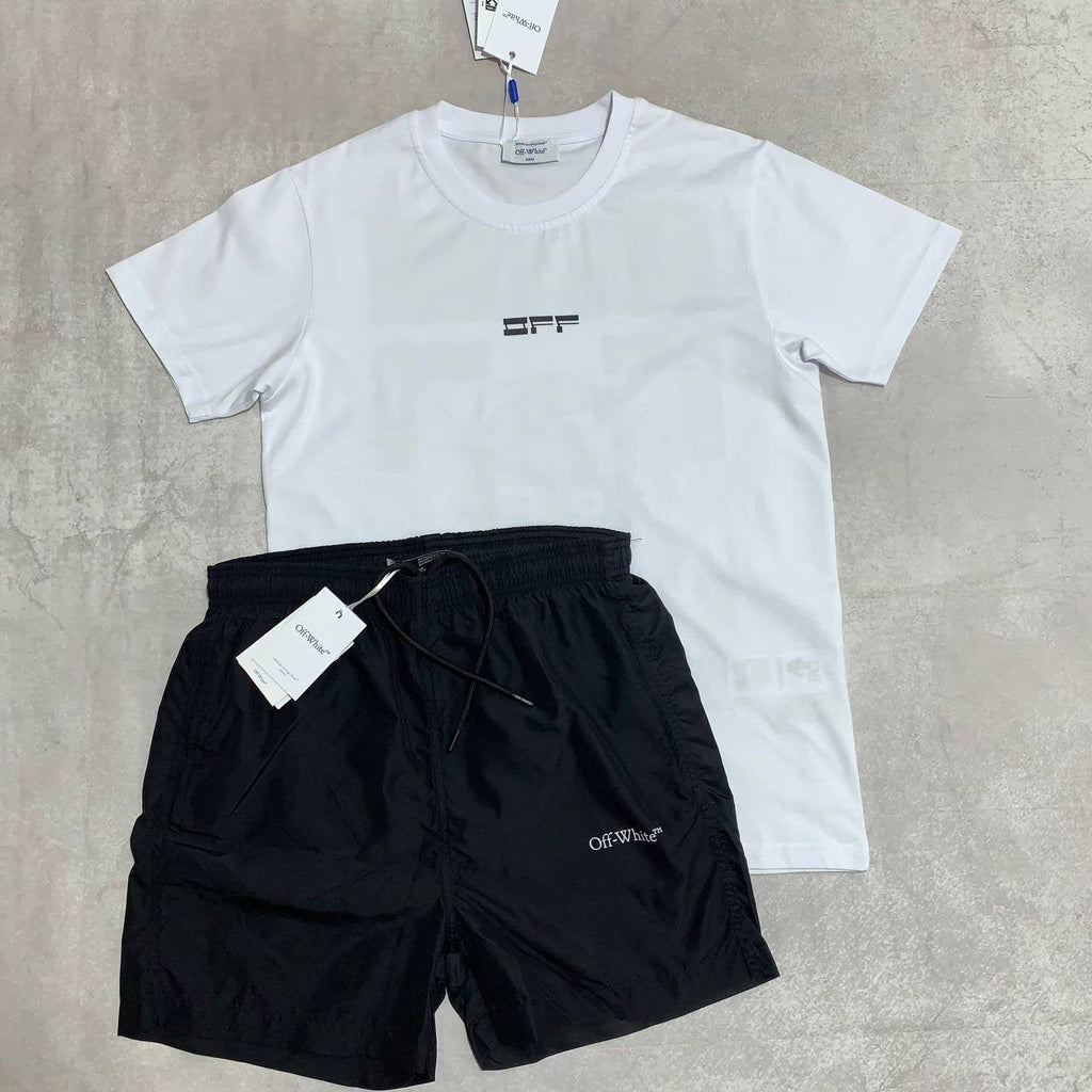 X WHITE short set