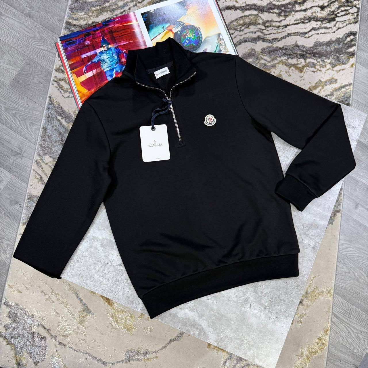 MONC JUMPER HALF ZIP