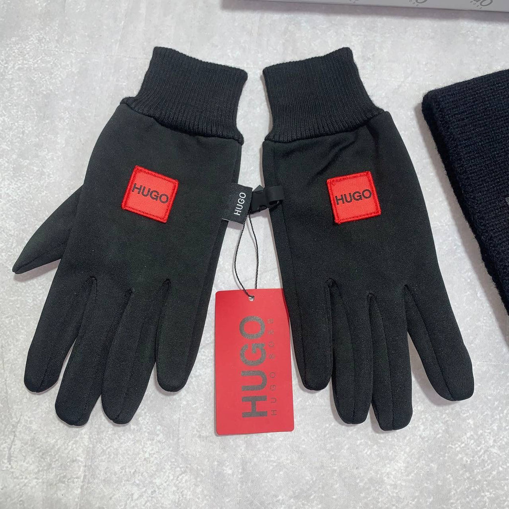 HUCO BOSS HAT & GLOVES