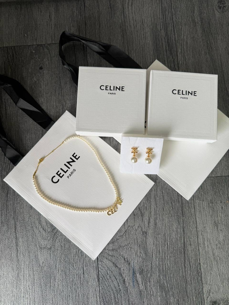 CEL NECKLACE & EARRINGS